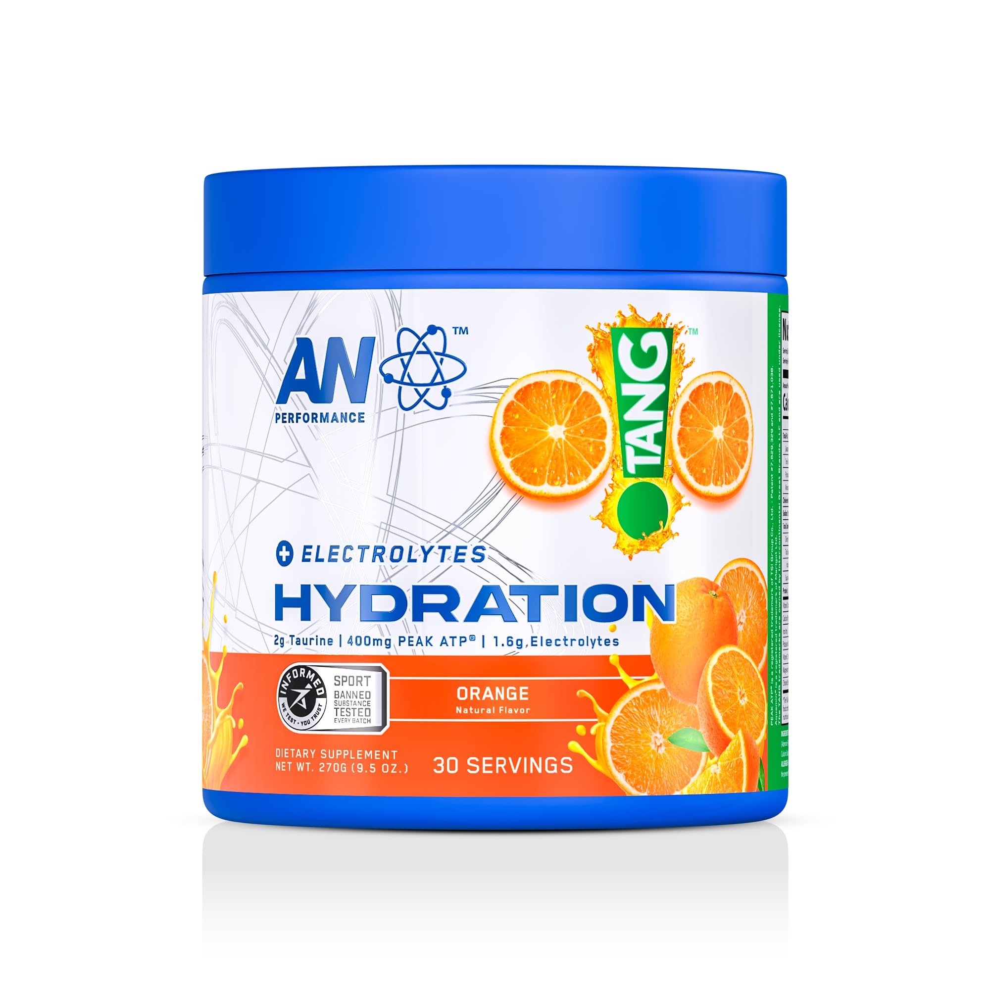 ABE All Black Everything AN Performance Tang Orange electrolyte powder for hydration