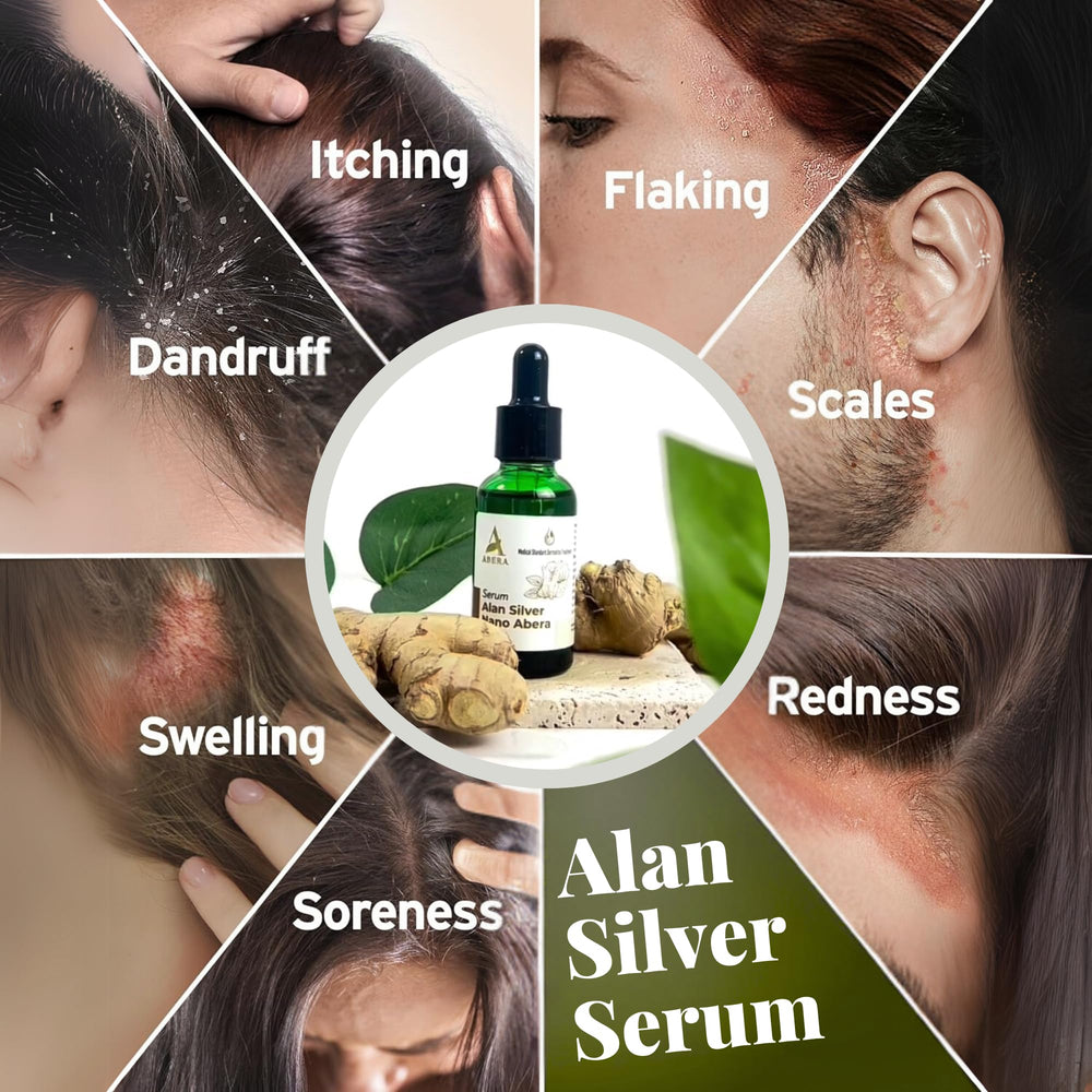 ABERA Alan Silver Serum texture on skin shows fast absorption