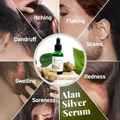 ABERA Alan Silver Serum texture on skin shows fast absorption