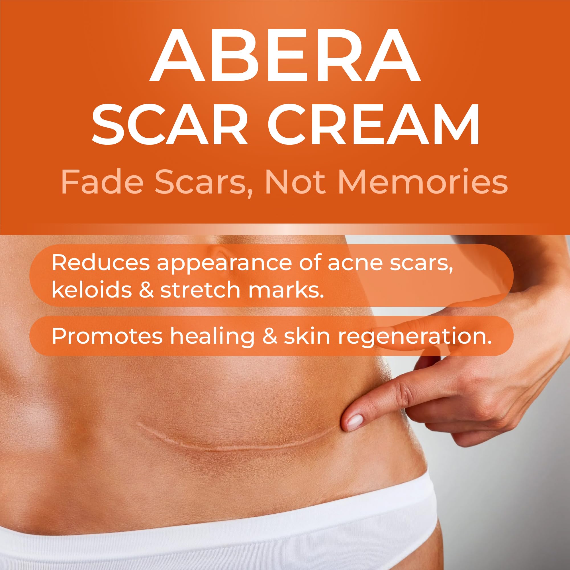 Before and after comparison showing scar improvement