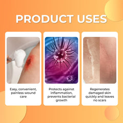 ABERA Scar Removal Cream ingredients highlight with vitamin E and alanine