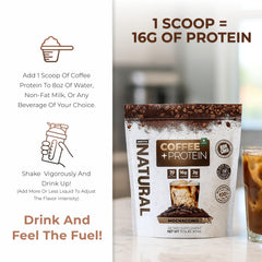About Time Coffee + Whey Protein gluten-free packaging supports dairy-free options