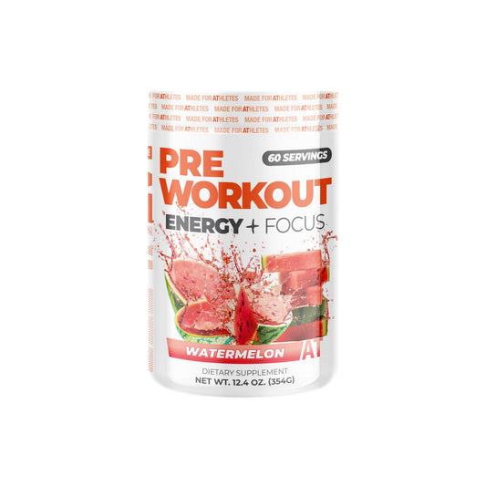 About Time Pre Workout Watermelon bottle pour demonstrates smooth energy for workouts