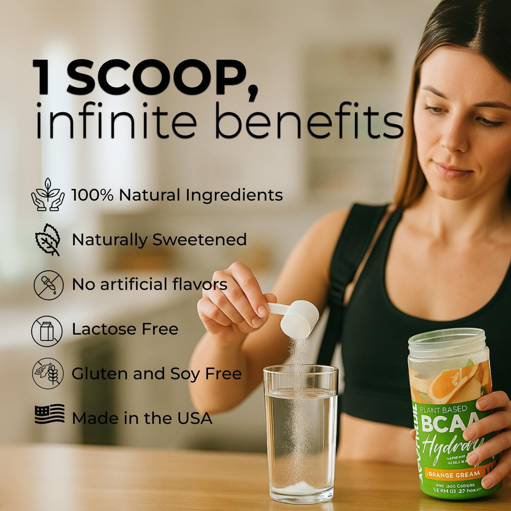 About Time BCAA Hydration Watermelon Lime glass serving a refreshing post-workout drink