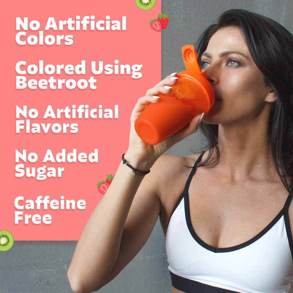 ABR.CO powder dissolving in water for smooth, refreshing hydration.