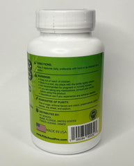 ABSFLAT probiotic bottle pouring capsules for easy daily use.