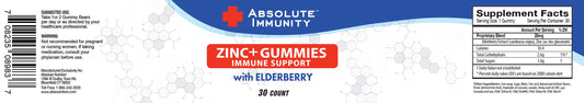 Absolute Immunity gummies close-up, fruit flavors for daily wellness and immune health support