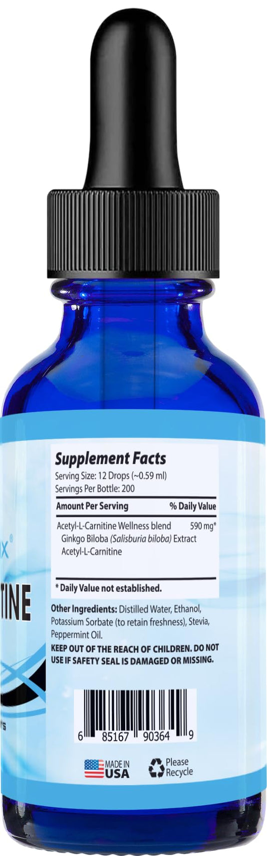 Absonutrix Acetyl L-Carnitine liquid drops for quick absorption