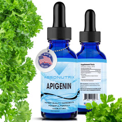 Absonutrix Apigenin bottle label highlighting sleep-support formula.