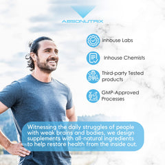 Peppermint-scented Absonutrix Benfotiamine Complex drops for refreshing taste