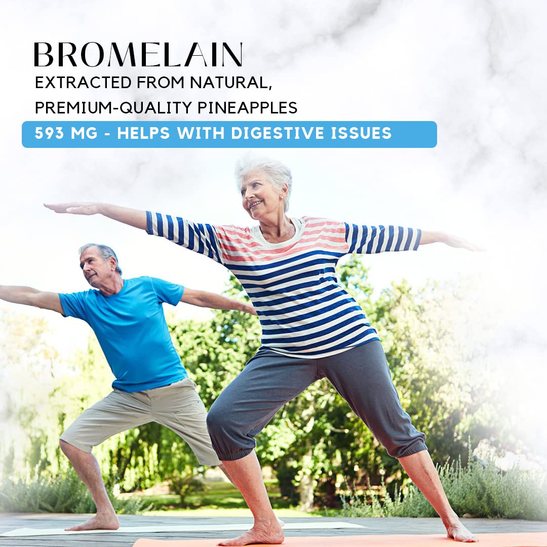 Label on Absonutrix Bromelain emphasizes gluten-free and non-GMO features.
