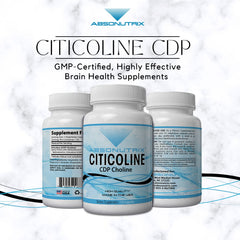 Absonutrix Citicoline capsules highlight compact size and easy swallowing