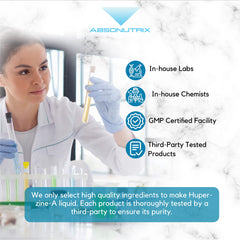 Absonutrix Huperzine-A bottle with GMP-certified seal.