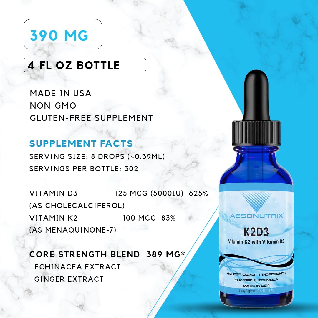 Absonutrix K2D3 ginger echinacea blend highlights immune friendly routine