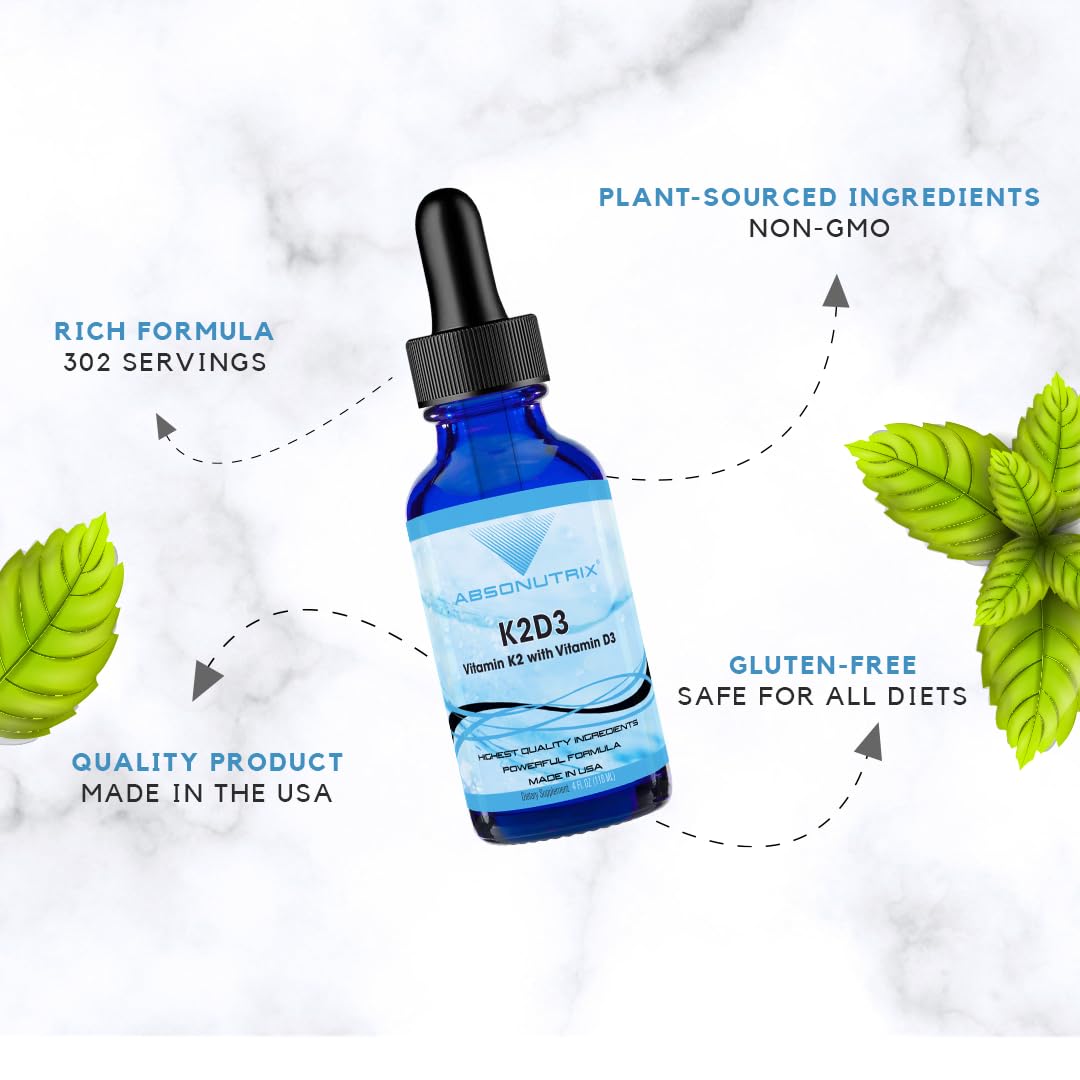 Absonutrix K2D3 label close-up highlights premium ingredients