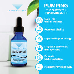 Absonutrix nattokinase bottle on kitchen counter for everyday use.