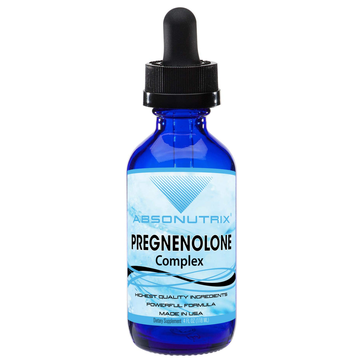 Absonutrix Pregnenolone 100mg bottle front view highlighting product quality