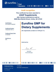 Third-party tested seal on Absonutrix Quercetin Phytosome packaging.