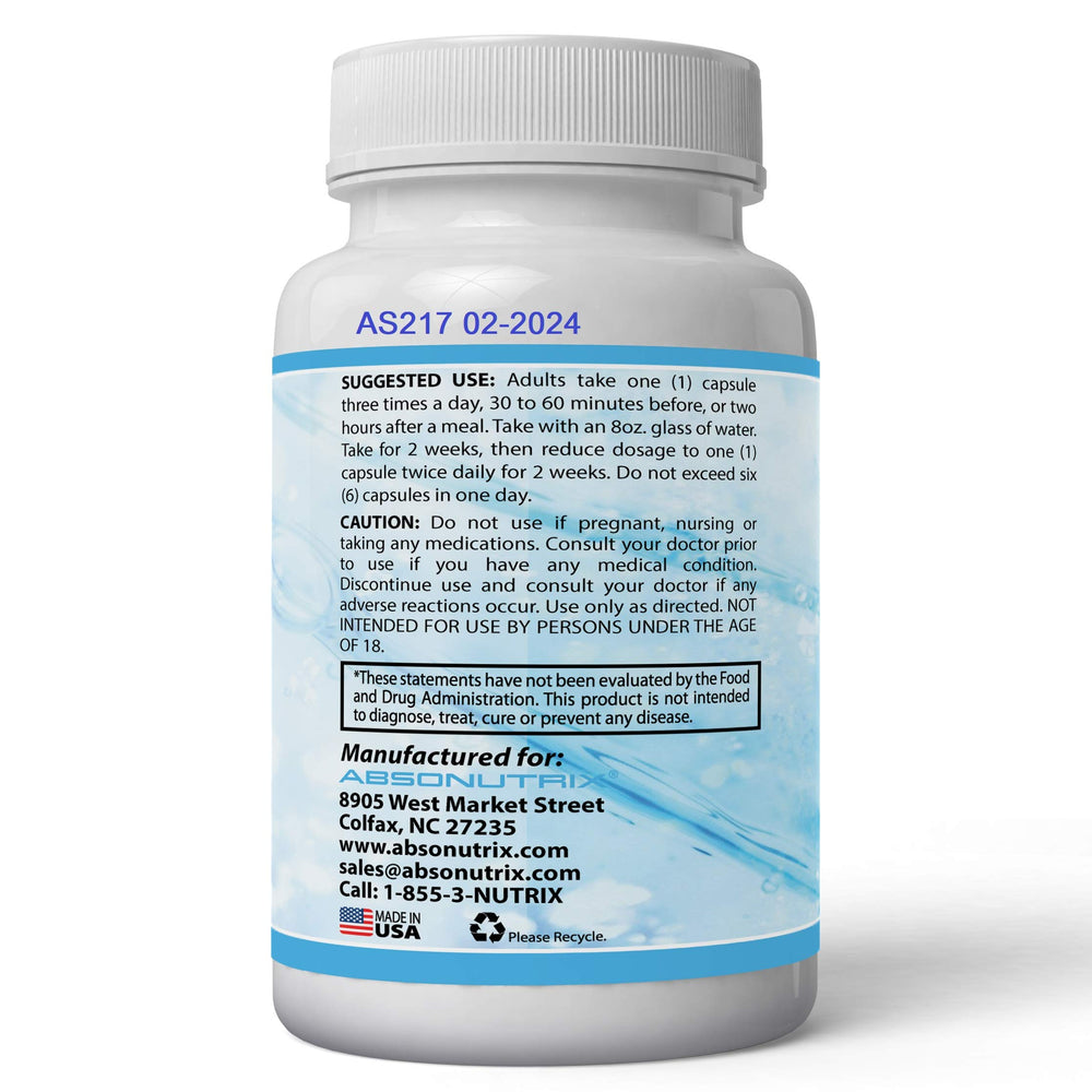 Serrapeptase bottle label shows 250,000 SPU potency for enzyme activity.