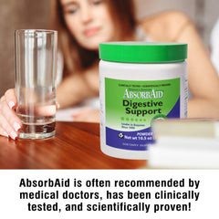 AbsorbAid health graphic illustrating potential digestion support benefits