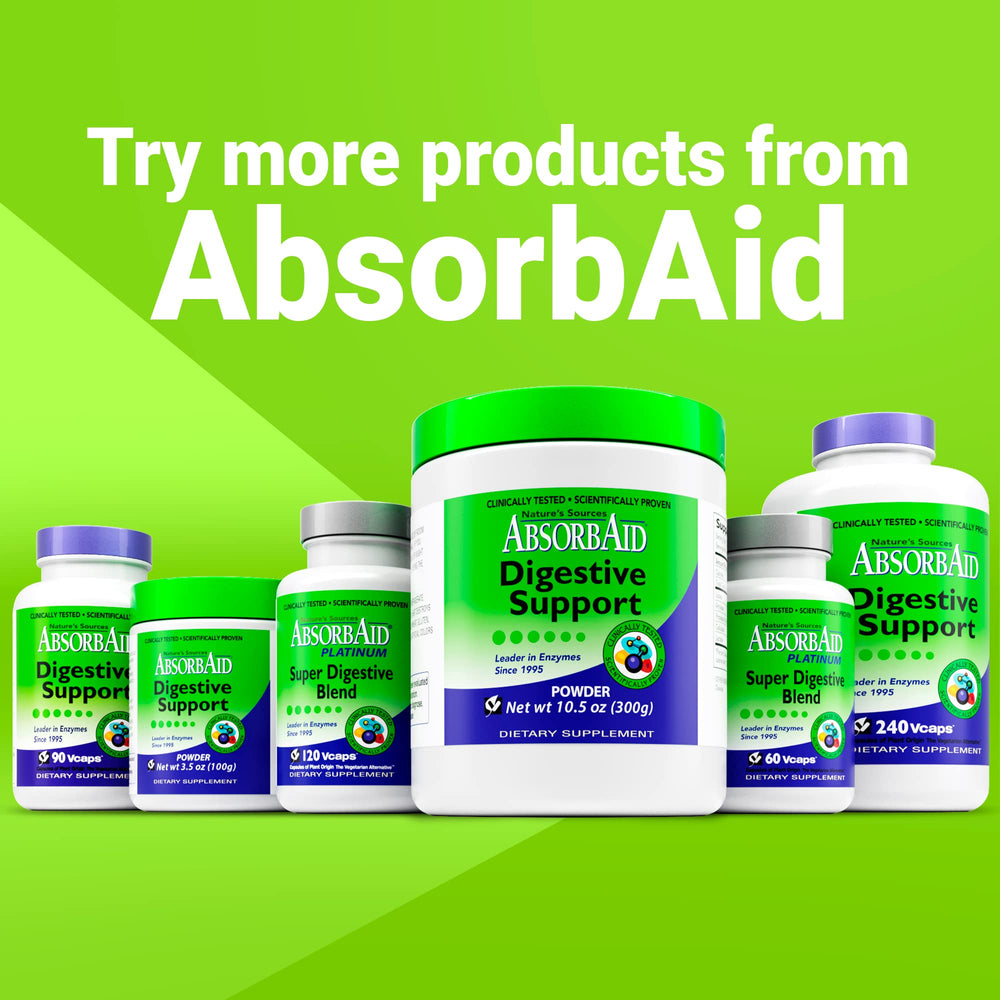 AbsorbAid enzymes paired with meals for protein-rich dishes
