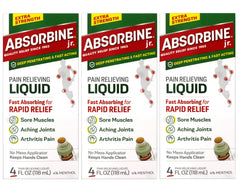 Absorbine Jr extra-strength bottle pour for fast relief on sore muscles.