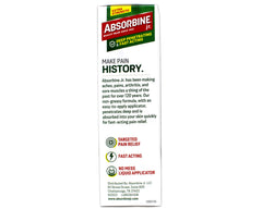 Absorbine Jr applied to a joint area for targeted comfort.