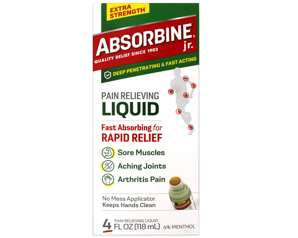 Absorbine Jr no-mess applicator enables precise, hands-free relief.