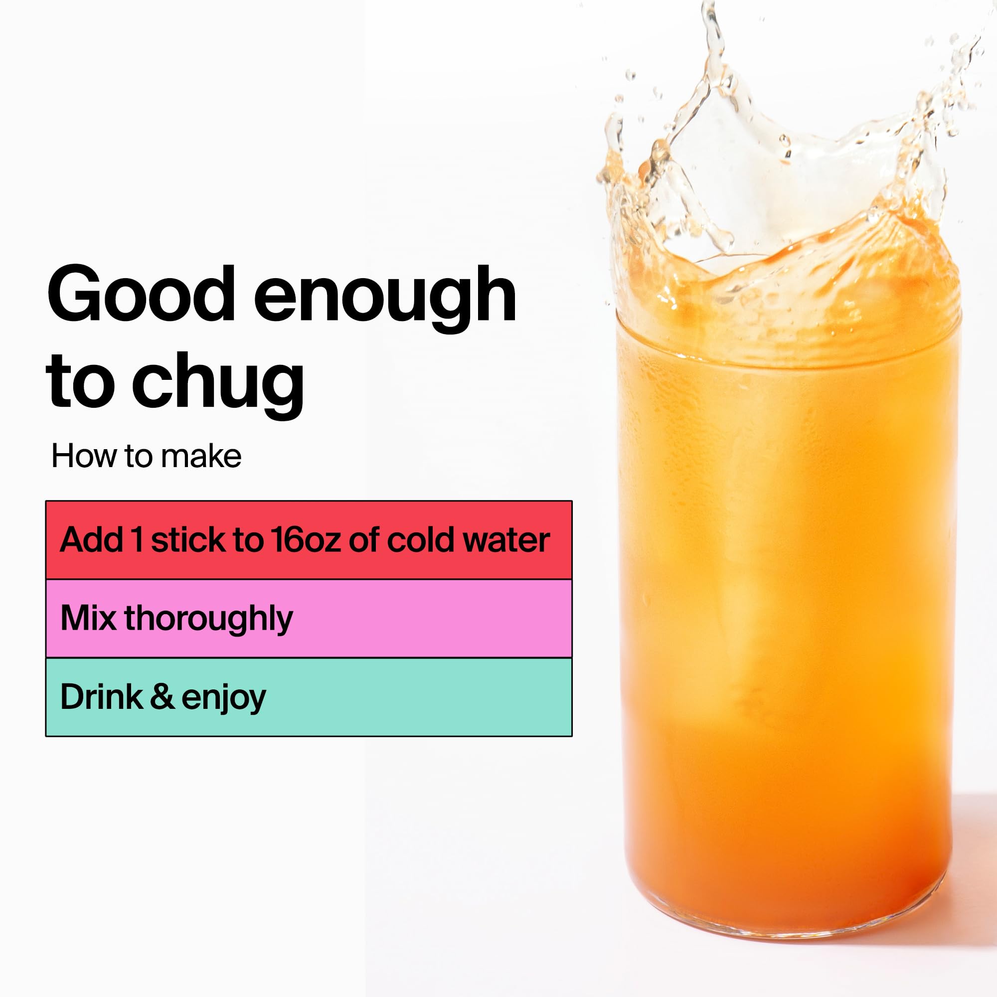 Label Front on Calm Drink Mix package highlighting natural ingredients.