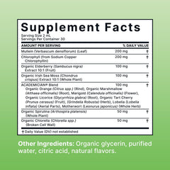 ACADEMICIAN chlorophyll liquid splash ideal for tea or spritzers.