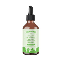 ACADEMICIAN chlorophyll mullein bottle pour for smooth dosing and daily mixing.