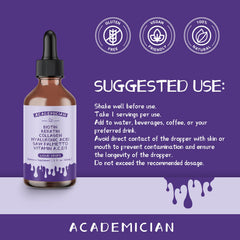 ACADEMICIAN daily-use liquid glass demonstrating simple routine integration