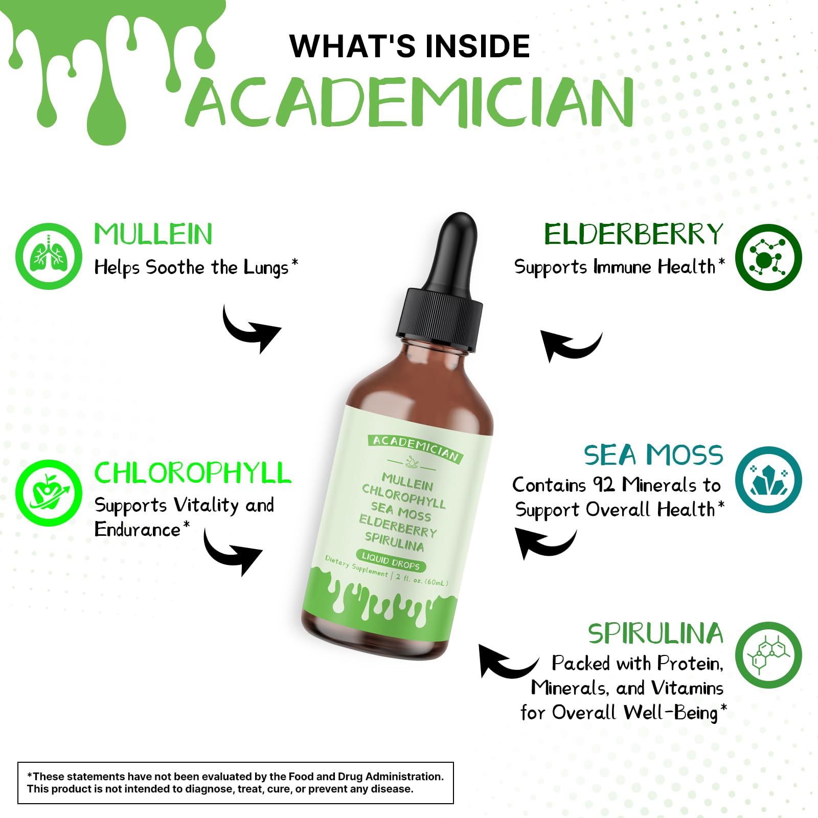 ACADEMICIAN elderberry tincture bottle offers simple, versatile finishes.
