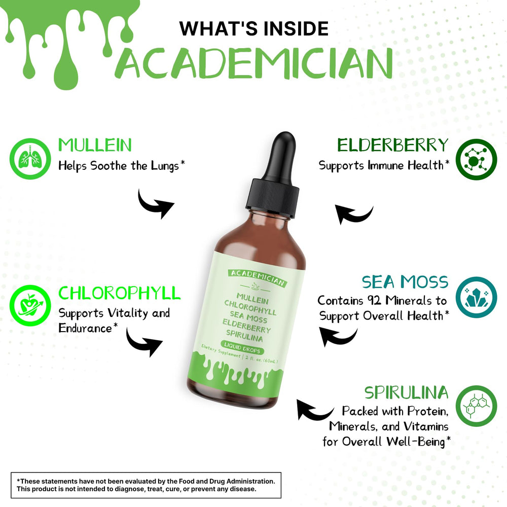 ACADEMICIAN elderberry tincture bottle offers simple, versatile finishes.