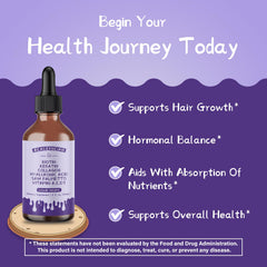 ACADEMICIAN liquid collagen drops pour illustrating easy daily mixing