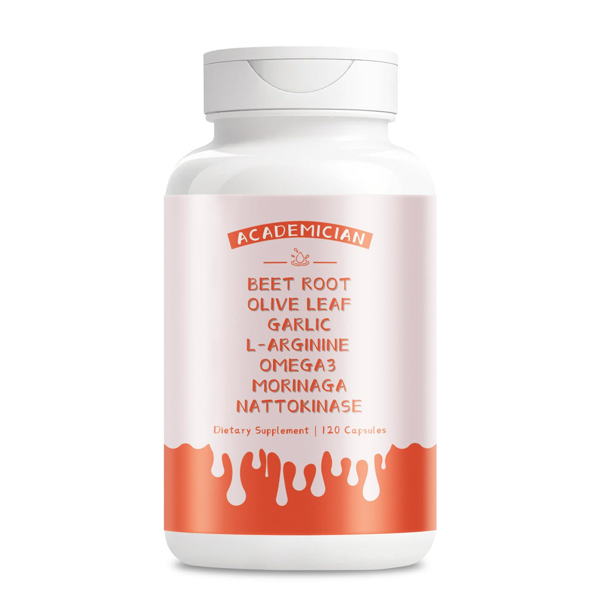 ACADEMICIAN moringa capsules bottle for daily energy and wellness.