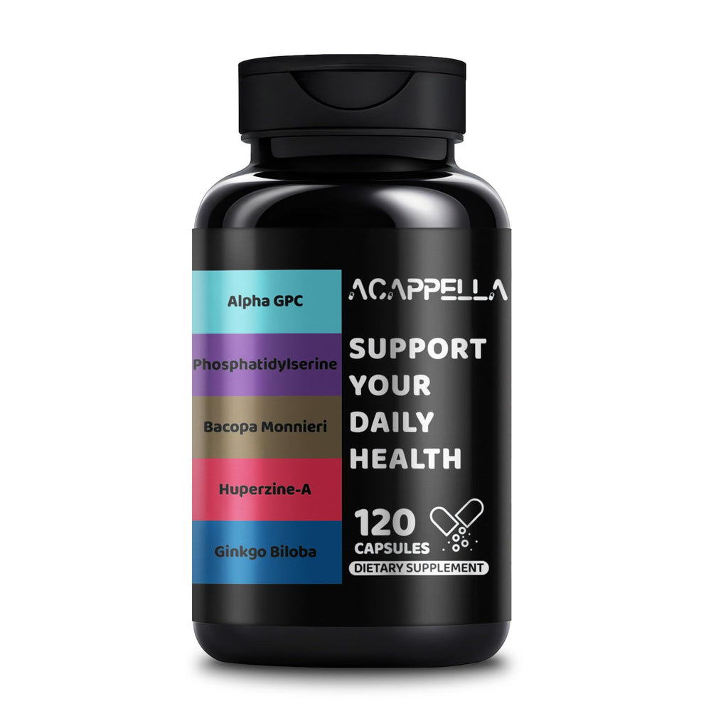 ACAPPELLA Alpha GPC bottle for sharper focus and clarity.
