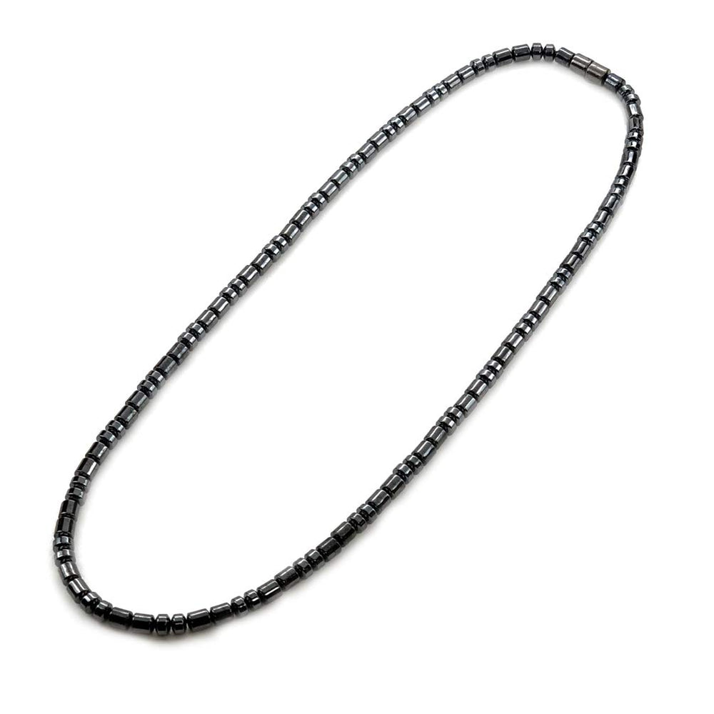 Accents Kingdom men's magnetic hematite necklace with 24-inch length for daily wear.