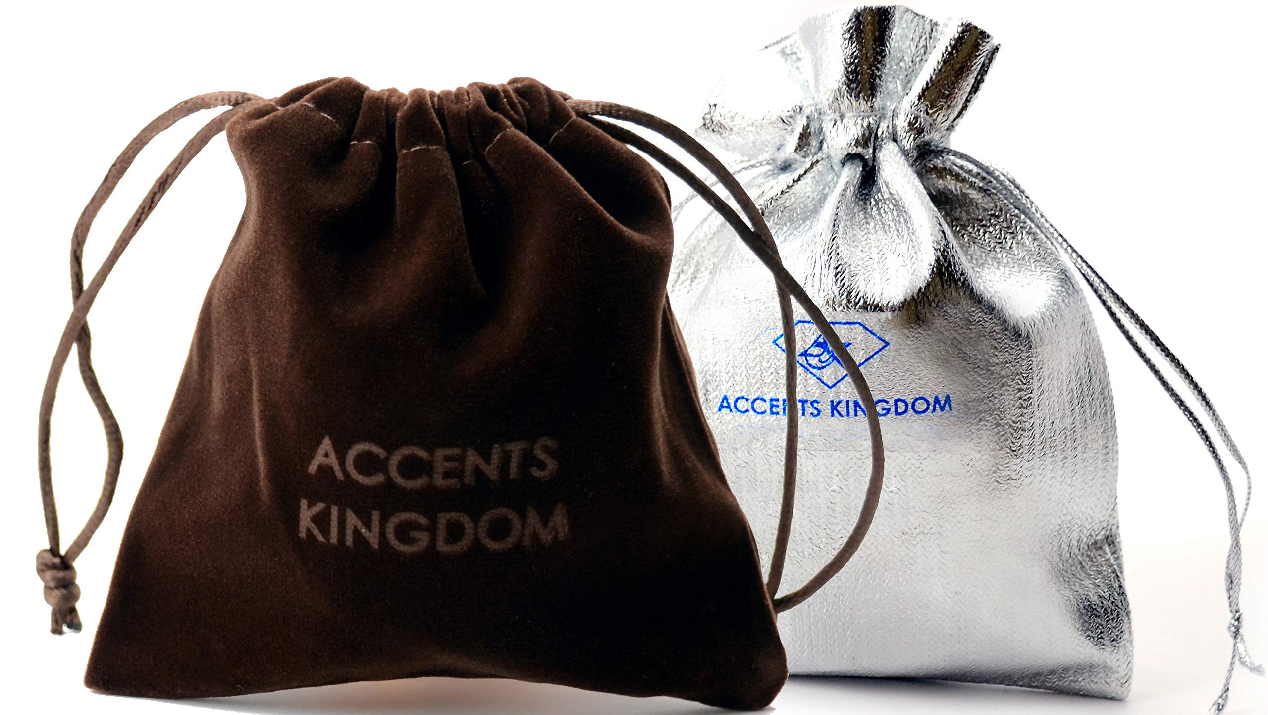 Accents Kingdom gun metal finish and strong clasp for secure, versatile wear.