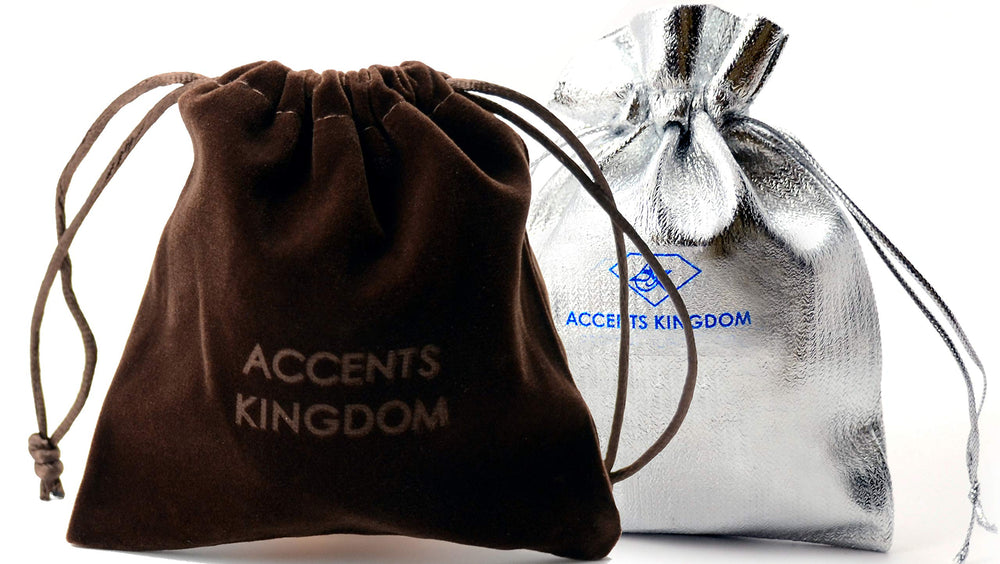Accents Kingdom gun metal finish and strong clasp for secure, versatile wear.