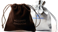 Accents Kingdom gun metal finish and strong clasp for secure, versatile wear.