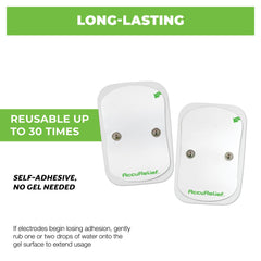 AccuRelief snap connectors enabling secure pad setup