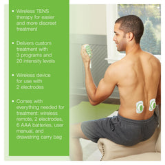 AccuRelief TENS pad electrodes with snap connectors for versatile placement
