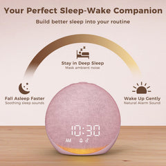 Acedeck Sound Machine 9-Color Night Light creates soothing ambience.