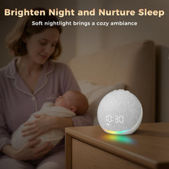 Acedeck compact bedside device on a nightstand.