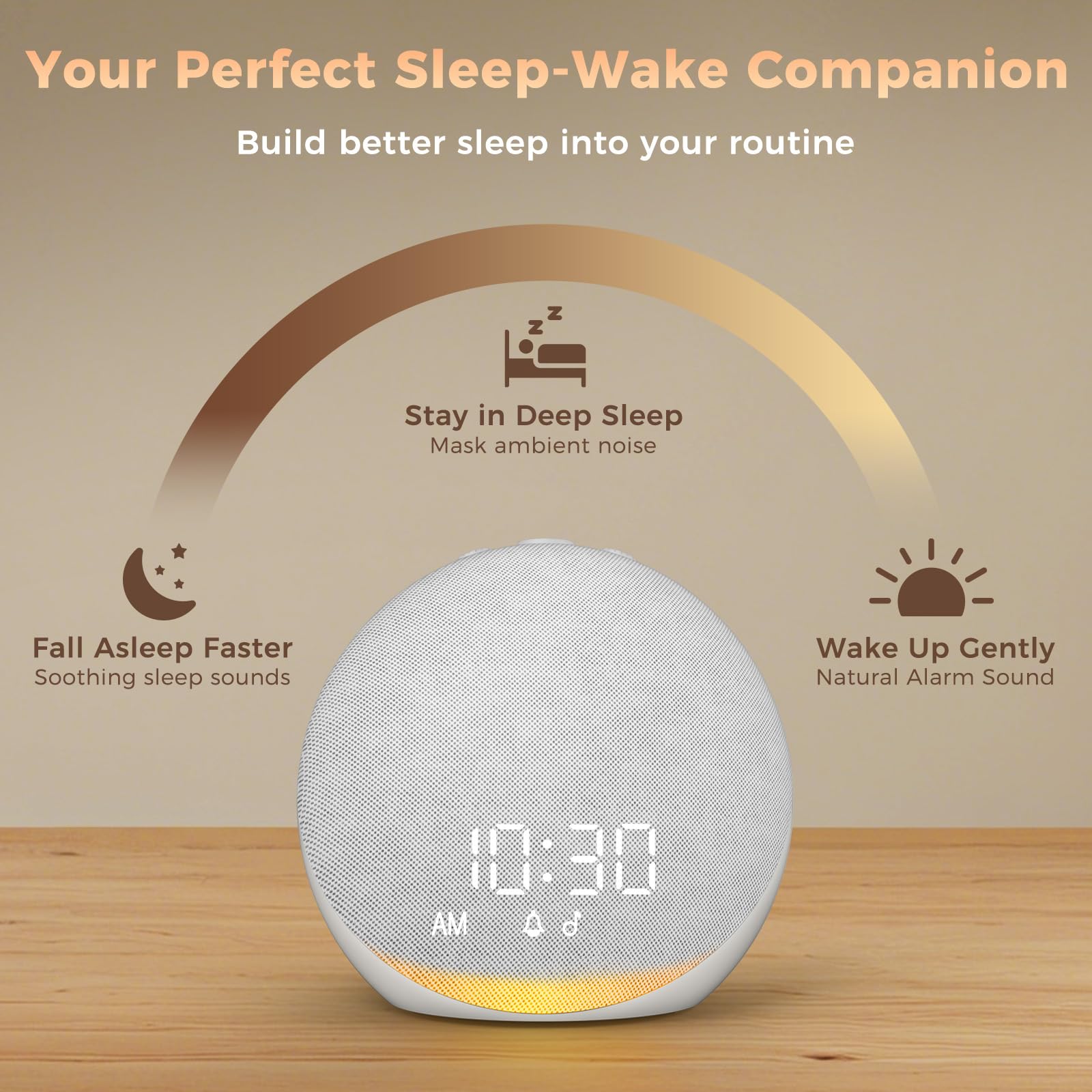Acedeck night light in 9 colors providing gentle ambience for bedtime.