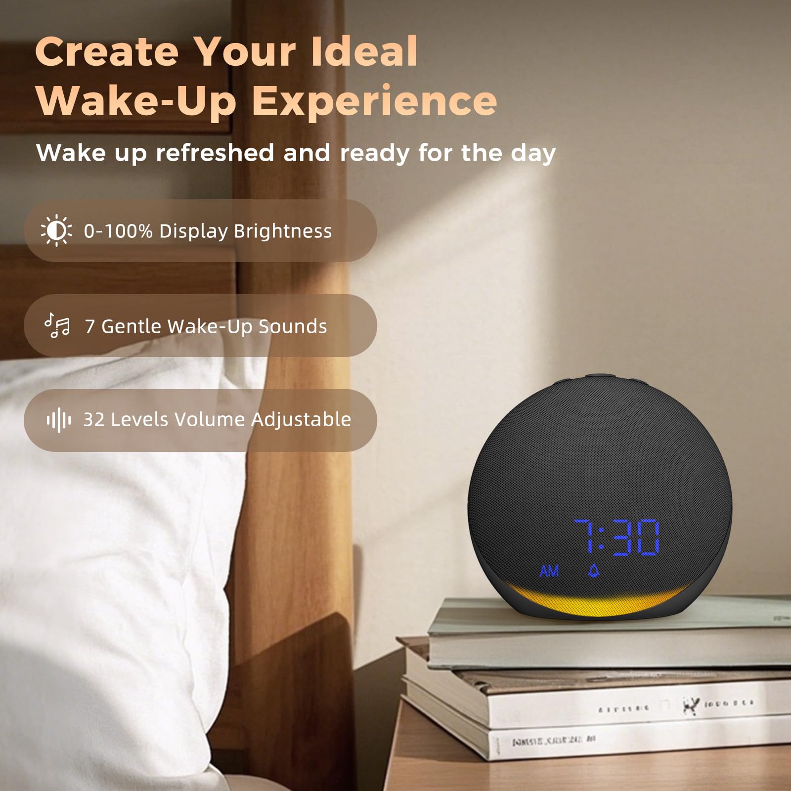 Acedeck Bluetooth speaker fills the room with crisp audio.