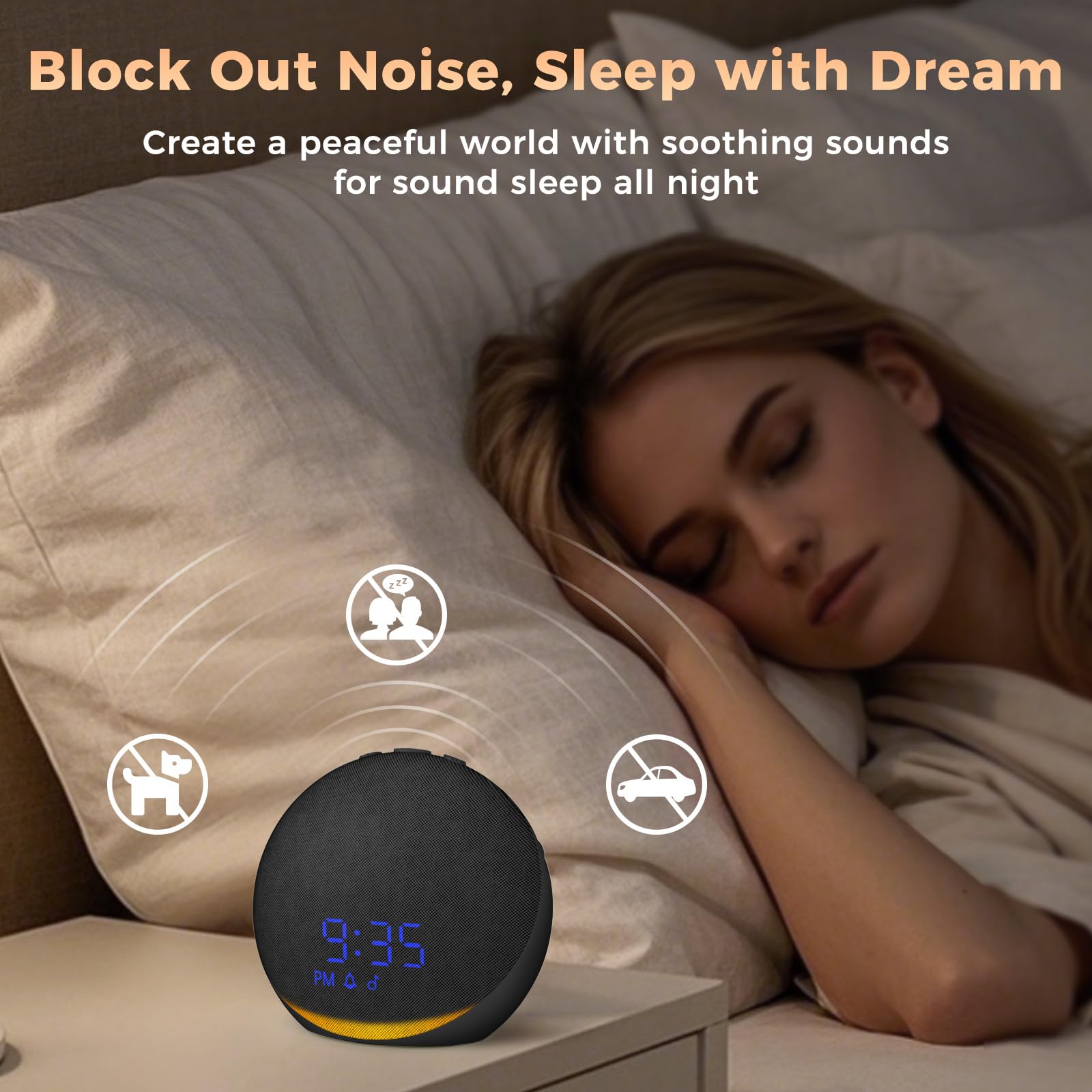 Acedeck sleep display with dimmable brightness suits dark or bright rooms.