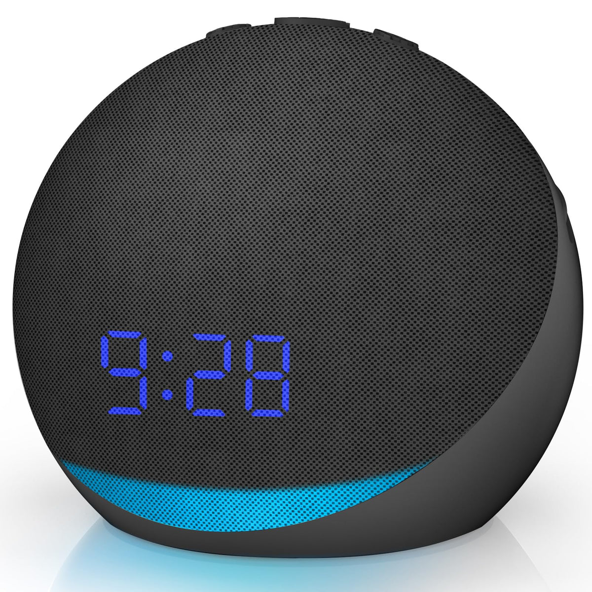Acedeck sound machine on a bedside table creates calm bedroom ambiance.