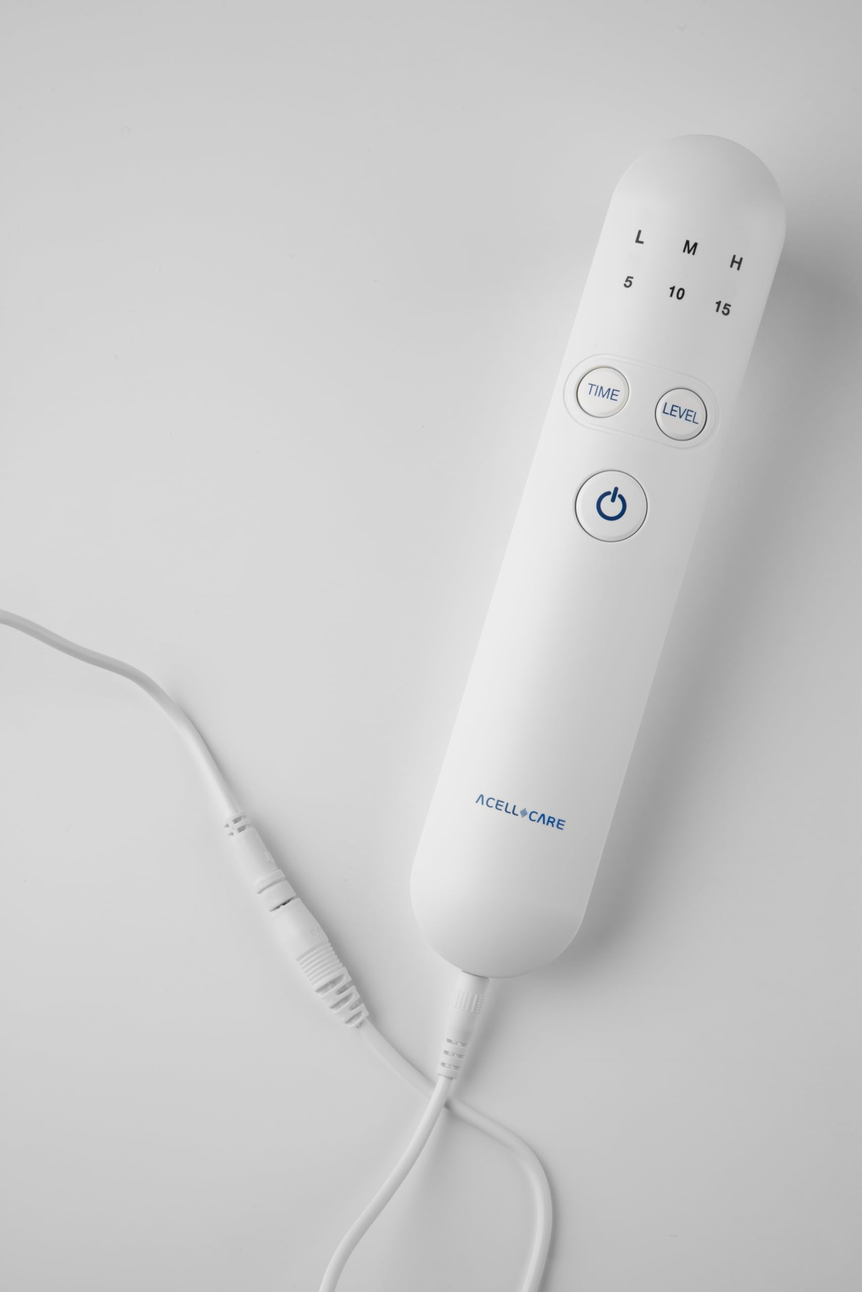 Acellcare Ultrasonic Massager control panel with intuitive indicators for easy operation.